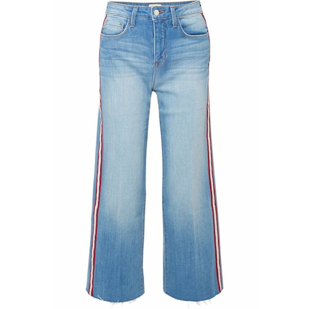 NWOT L'AGENCE Danica Striped High Rise Wide Leg Jean